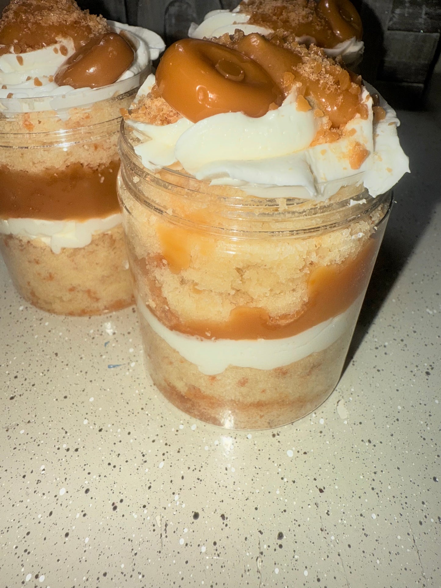 Caramel Crunch Cake Jar