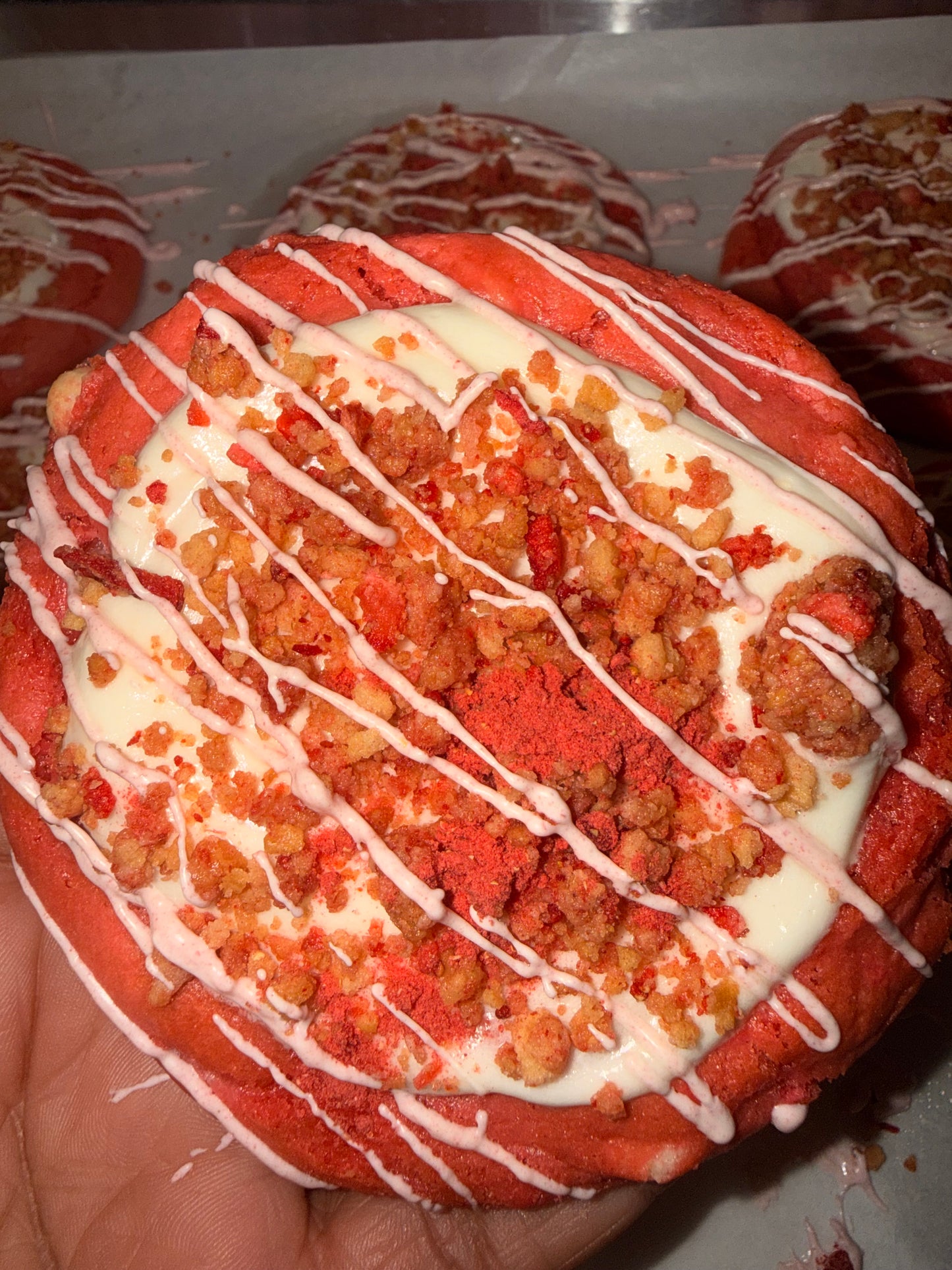 Strawberry Crunch Cookies