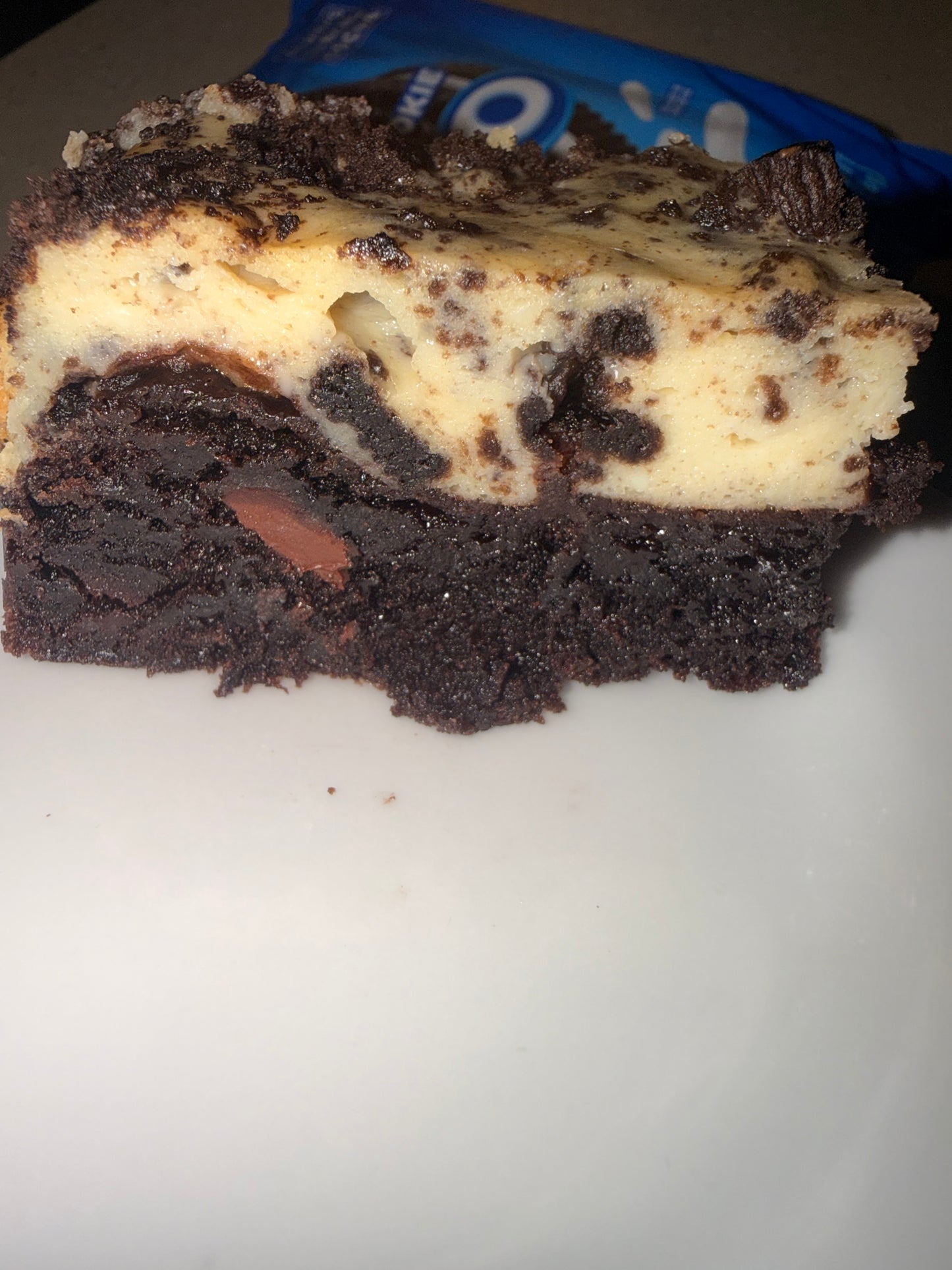 Double Chocolate Cookies~n~Cream Cheesecake Brownies