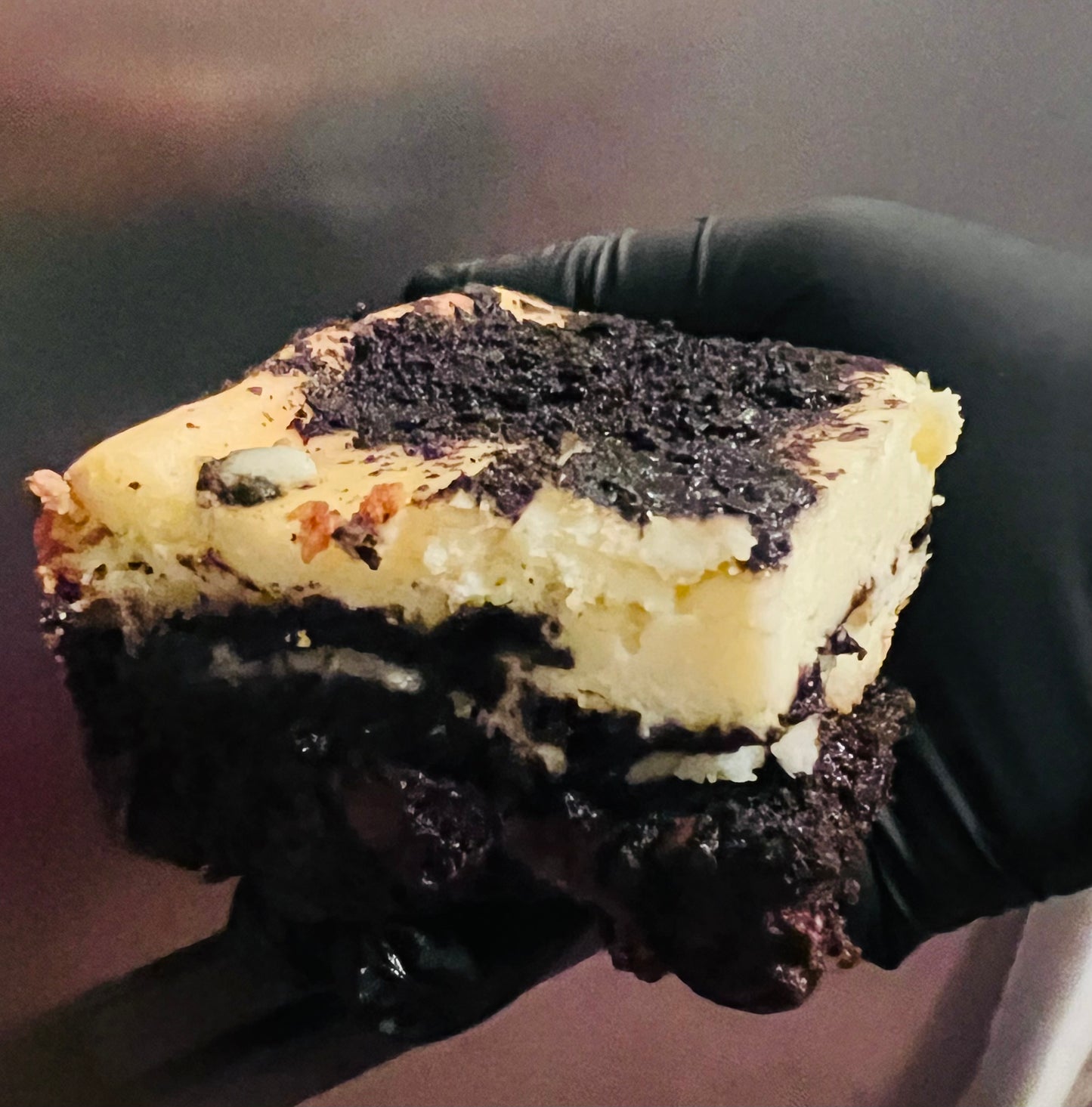 Double Chocolate Cookies~n~Cream Cheesecake Brownies