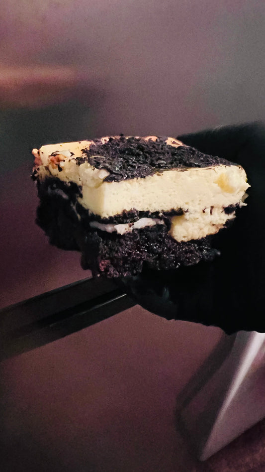 Double Chocolate Cookies~n~Cream Cheesecake Brownies